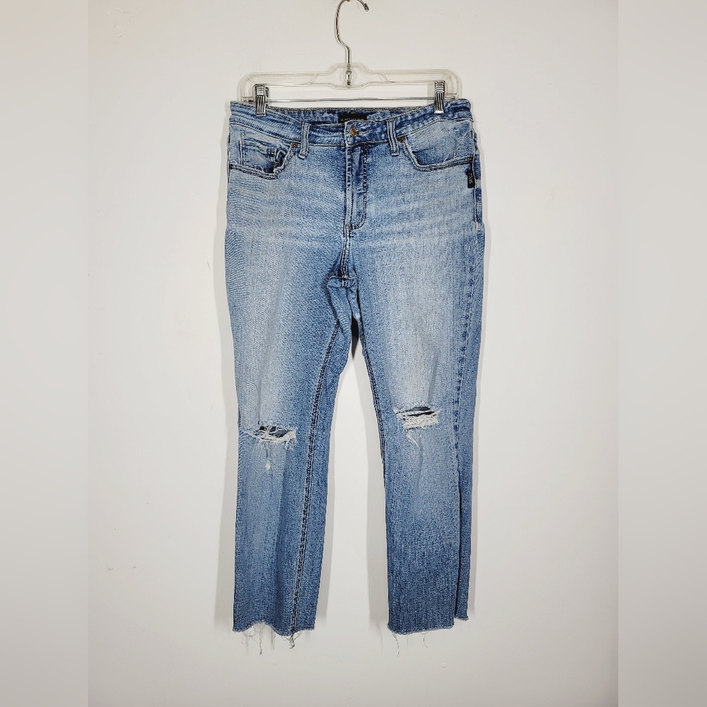 Silver Jeans Most Wanted Straight Crop Jeans, Size 31